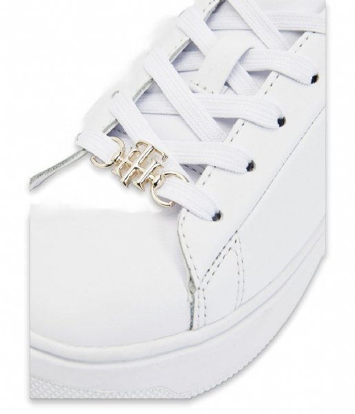 Tommy Hilfiger Sneaker Metallic Leather Cup White (YBR)